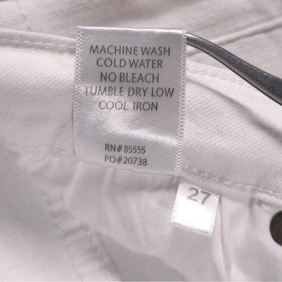 PISTOLA REVOLVE Jeans‎ White MidRise Semi Distressed Skinny P6822FTN-WAK Size 27 - Picture 15 of 15